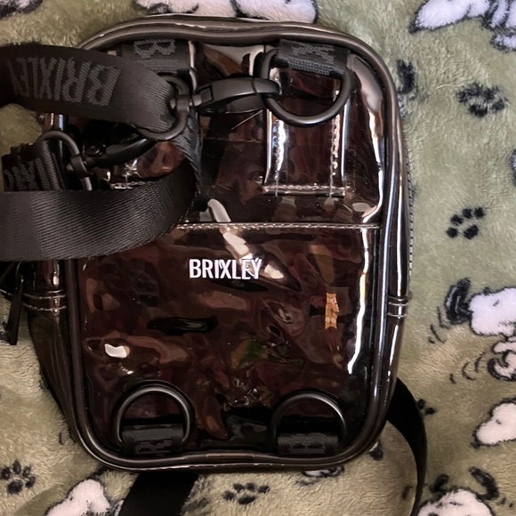 Brixton Glossy Transparent Black Belt/Crossbody Bag - Picture 3 of 8